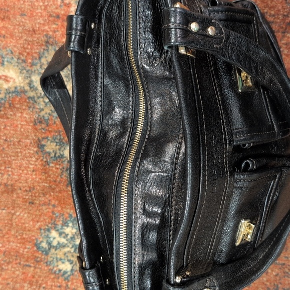 Kate Spade EUC Black Pebbled Leather Bag With gold Hardware - Picture 9 of 12